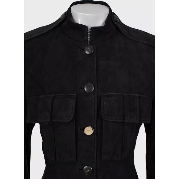 Saint Laurent Vintage Black Leather Jacket - Size IT38 / M - Picture 4 of 7